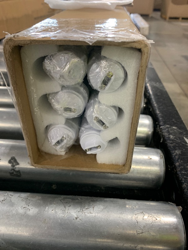 Photo 1 of R17D LED Bulb Light 8FT, 90W T8 LED Tubes, 10000LM, Clean Cover, HO Rotatable End 8FEET 2 Pin Shop Light, 6000K, T8 T10 T12 Fluorescent Light Replacement, Ballast Bypass,Dual-End Powered (6-Pack)
