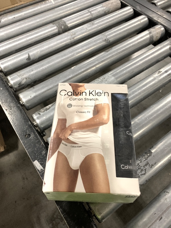 Photo 1 of Calvin Klein Men's Undershirts Cotton Classics 3 Pack V Neck Tshirts, Black, Medium