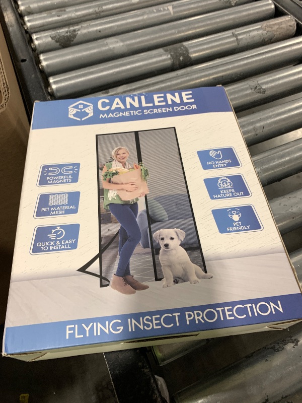 Photo 1 of CANLENE High-Density Magnetic Screen Door Mesh for Home and Patio, Tear Resistant Backdoor Screen Net with Magnetic Closure