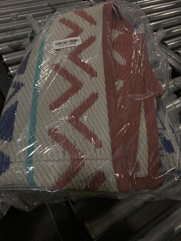 Photo 1 of Outdoor Rugs Patio Camping Waterproof - 5x8 Plastic Straw Patio Rug Portable for Campers, Outside RVs Mat, Outdoor Area Carpet for Patios Clearance, Backyard Porch, Balcony, Picnic