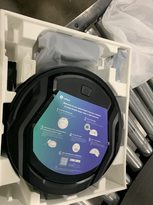 Photo 1 of Lefant Robot Vacuum Cleaner M210 Pro,Slim,Quiet,2200Pa Suction,120 Min Self-Charging Robotic Vacuums, Freemove 3.0,WiFi/APP/Alexa,6 Cleaning Modes Ideal for Hard Floors Pet Hair Low Carpet,Black