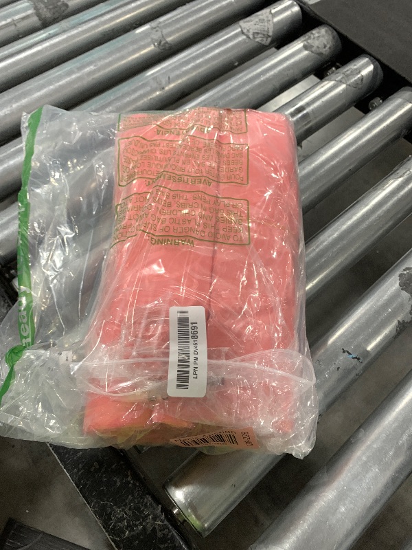 Photo 1 of Harloon 200 Pcs Thank You T Shirt Bags Plastic 12'' x 20'' Reusable and Disposable Bags for Small Businesses Grocery(Pink)