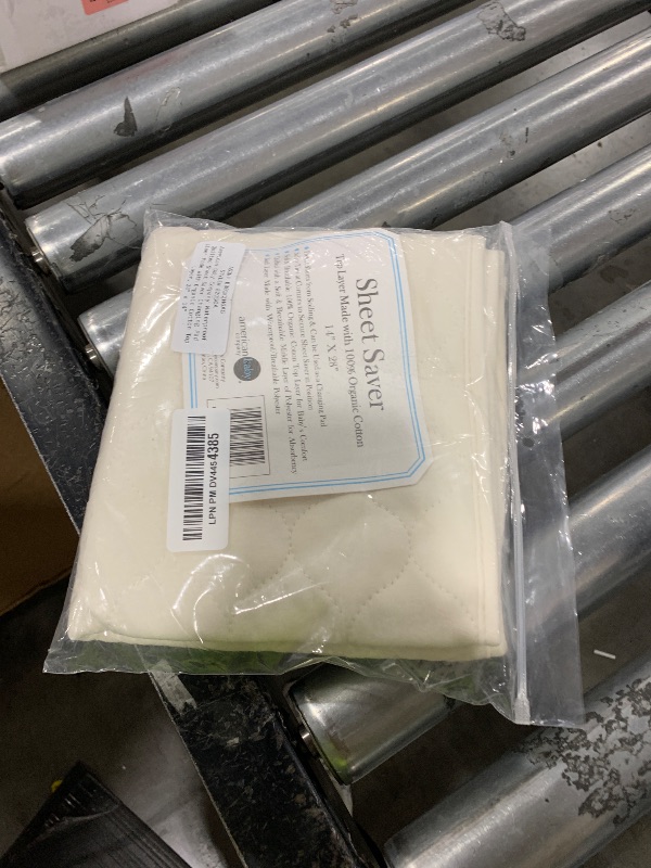 Photo 1 of American Baby Company Waterproof Quilted Sheet Saver Changing Pad Liner Made with Organic Cotton Top Layer, 28" x 14"