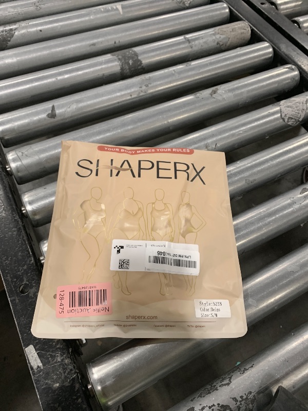 Photo 1 of SHAPERX Shapewear for Women Tummy Control Bodysuit Mid Thigh Butt Lifter Body Shaper Shorts?SZ5218-2-Beige-S/M
