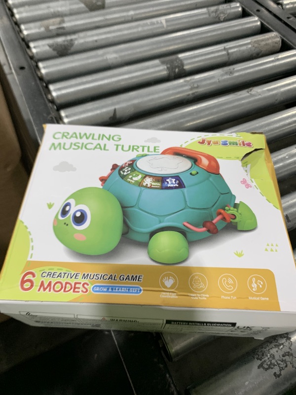 Photo 1 of Baby Toys 6 to 12 Months, Musical Turtle Crawling Infant Toys, Early Learning Educational Toy with Light & Sound, Christmas Birthday Gifts for Boy Girl 7 8 9 10 11 Month 0-1 Year Old