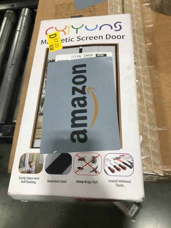 Photo 1 of CHIYUNS Screen Door Mesh Magnetic Closure 32 x 82 inch, Self Closing Fiberglass Mosquito Net with Magnet for Doors, Heavy Duty Bug Fly Screens Curtain for Doorway, Keep Bugs Out, Pet Friendly