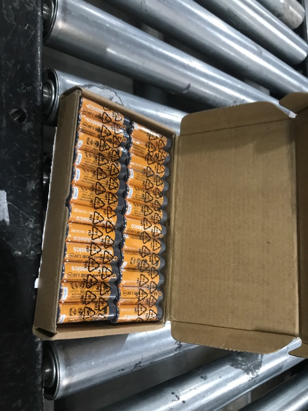 Photo 1 of Amazon Basics 48-Pack AA Alkaline High-Performance Batteries, 1.5 Volt, 10-Year Shelf Life