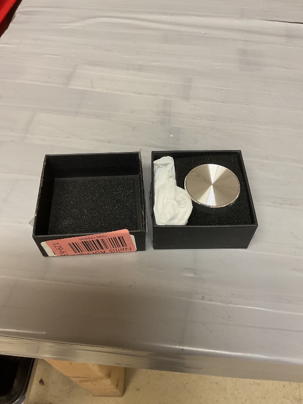 Photo 1 of Anything Speaker - Portable Mini Bluetooth 2024 - Turn Anything Into A Speaker - Wireless Bone Conduction Induction Vibration + Gift Box - Travel-Sized, 360 Sound (Silver)