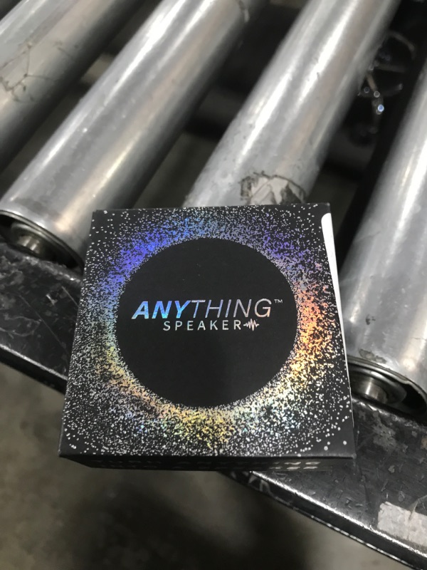 Photo 1 of Anything Speaker - Portable Mini Bluetooth 2024 - Turn Anything Into A Speaker - Wireless Bone Conduction Induction Vibration + Gift Box - Travel-Sized, 360 Sound (Silver)