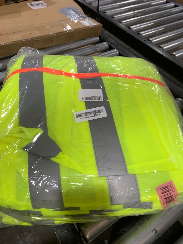 Photo 1 of JaGely 80 Pack High Visibility Safety Vest Bulk Reflective Mesh Security Vest for Men Women Work Cycling Runner Neon