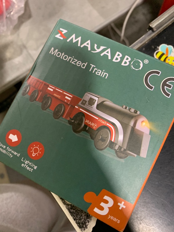 Photo 1 of Battery Operated Train for Wooden Track, Motorized Train for Toddlers 3+ Years Old, 3Pcs Trains Toy Set Electric Trains Compatible with Thomas, Brio, Chuggington, Melissa and Doug