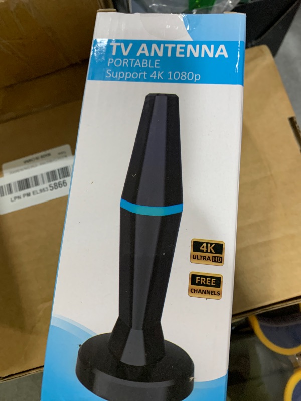 Photo 1 of Digital TV Antenna for Smart Tv Indoor TV Antenna for Tv Without Cable with Strong Magnetic Base, 360° Reception HD Antenna for TV Indoor 4k -10FT Long Cables (Blue-V15601)