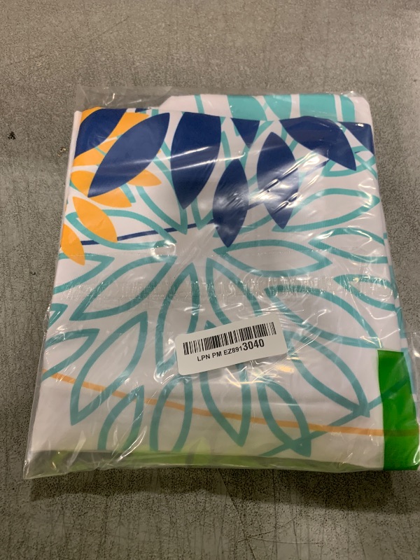 Photo 1 of Dark Blue and Light Green Floral Pillow Covers 18x18 Set of 2 Outdoor Pillows Covers Waterproof Summer Pillowcovers Polyester Cushion Case Decor for Couch Patio Funiture Garden Porch 01T18