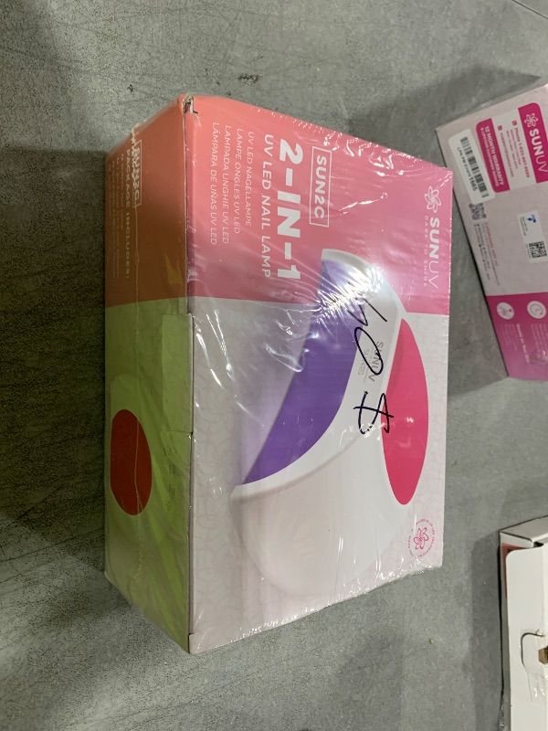 Photo 1 of SUNUV SUN2C 48W UV Light for Nails, UV LED Nail Lamp with 4 Timer Settings, Curing Lights Compatible with All Gel Polish Rose