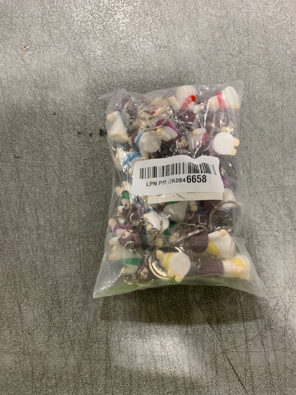 Photo 1 of Voopurbic 25 Pack Mini Jesus Figurines Keychains, Christian Little Jesus Toys Keychains Jesus Religious Keychain Bulk For Church Events Giveaways, Sunday School Religious Party Favors