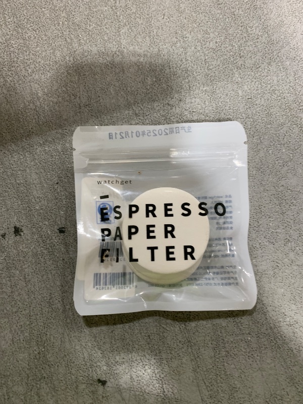 Photo 1 of watchget 51mm Espresso Paper Filters - 100 Pcs Replacement Unbleached Coffee Filter Papers for Espresso Machines, 51mm Portafilter Baskets, and Coffee Maker Tools