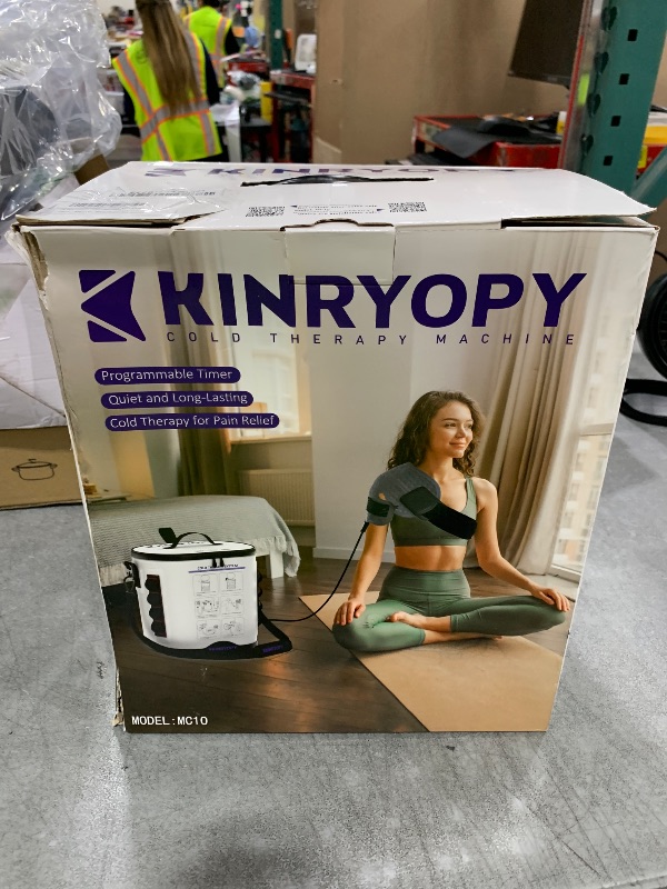 Photo 1 of Cold Therapy Machine with Programmable Timer, Portable Ice Machine for Shoulder After Surgery, Shoulder Replacement Recovery System, Cryotherapy Pain Relief w/Compression Pad