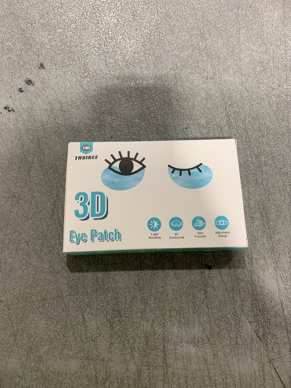 Photo 1 of THSIREE 2PCS Eye Patch, Adjustable Eye Patches, Medical Eye Patch, Amblyopia Lazy Eye Patches for Left or Right Eyes, Black