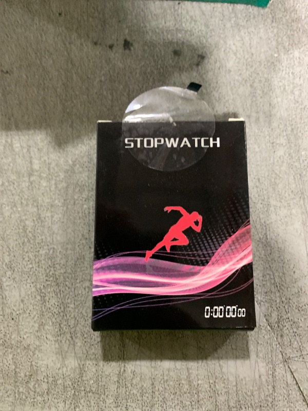 Photo 1 of MOSTRUST Digital Simple Stopwatch, Single Lap Basic Stopwatch, No Bells, No Clock, No Alarm, Silent, ON/Off with Lanyard for Swimming Running Sports Training Coaches Kids