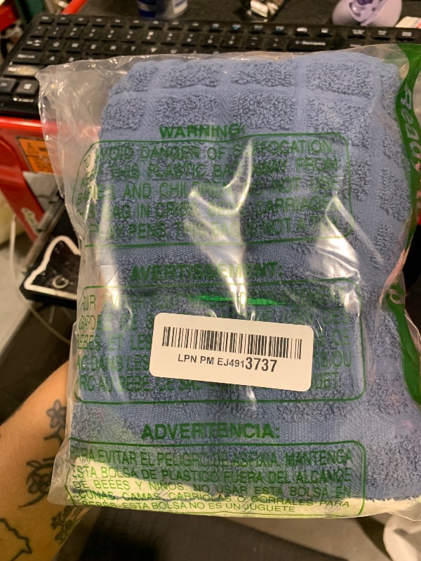 Photo 1 of Ritz Premium 100% Cotton Terry Check Kitchen Dish Towels - Highly Absorbent, Super Soft, Long-Lasting, 25"x15", 3-Pack, Federal Blue