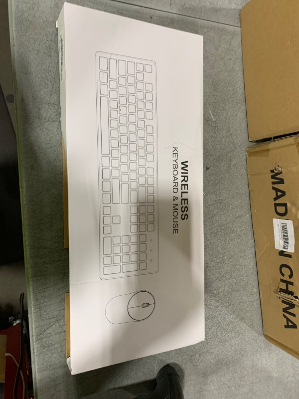 Photo 1 of Wireless Keyboard and Mouse, Trueque Silent 2.4GHz Cordless Full Size USB Mouse Combo, Long Battery Life, Lag-Free for Computer, Laptop, PC, Windows, Mac, Chrome OS (Black)
