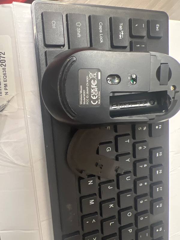 Photo 1 of Wireless Keyboard and Mouse, Trueque Silent 2.4GHz Cordless Full Size USB Mouse Combo, Long Battery Life, Lag-Free for Computer, Laptop, PC, Windows, Mac, Chrome OS (Black)