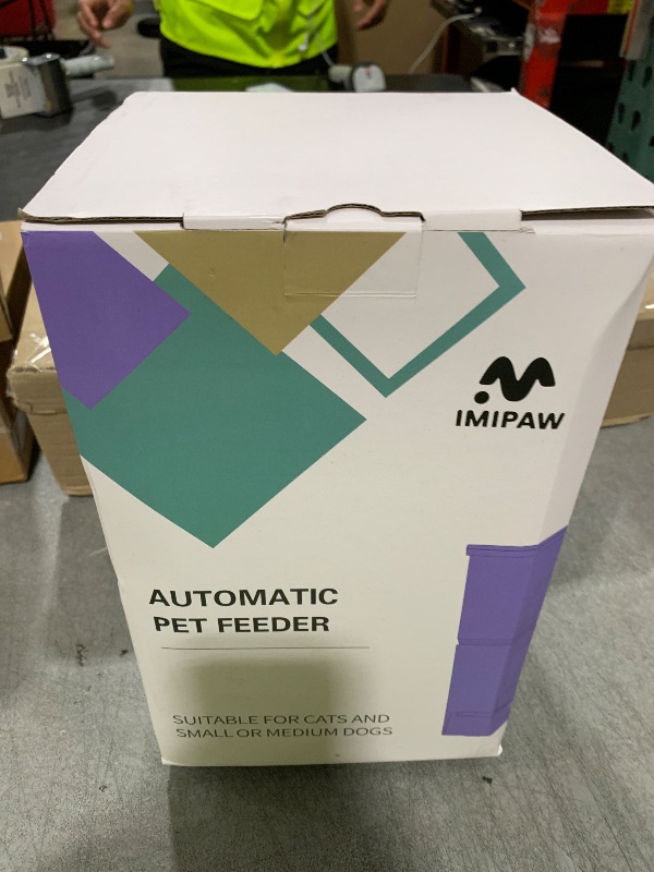 Photo 1 of IMIPAW Automatic Cat Feeders, 3L Timed Cat Dry Food Dispenser, Dual Power Supply, Programmable Portion Size, Auto Pet Feeder for Cats and Small Dogs