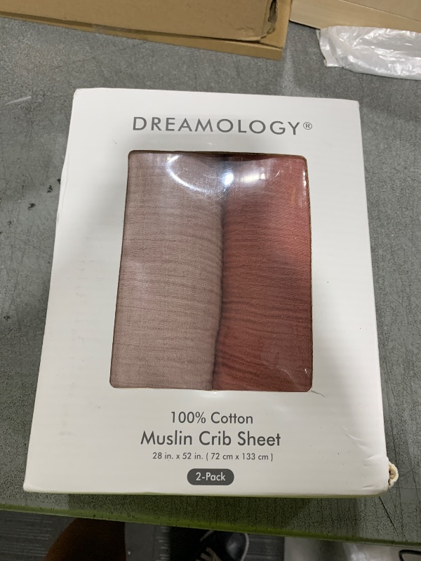 Photo 1 of Dreamology Muslin Crib Sheets,2 Pack, Standard Crib Sheet Girls, Boys,Soft, Crib Sheet, Cotton Crib Sheets for Standard Cribs and Toddler Bed Fitted Sheet, 52x28 Crib Mattress Sheets | Rose