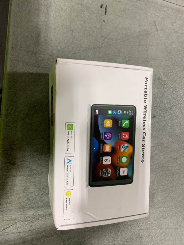 Photo 1 of Carplay Screen for Car, 7" HD Wireless Portable Car Play Touchscreen Stereo with Android Auto Mirror Link/Backup Camera/GPS Navigation/Satellite Radio for All Vehicles