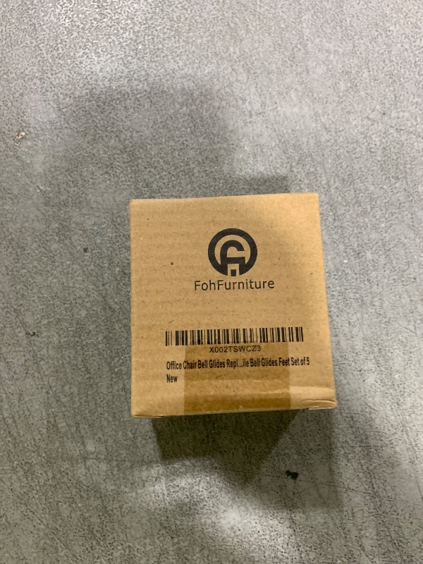 Photo 1 of Office Chair Bell Glides Replacement, Replace Swivel Caster Wheels to Fixed Stationary Foot, Dia 7/16"(11mm) stem fit Most Office Chairs, Low Profile Bell Glides Feet Set of 5 (Silver)