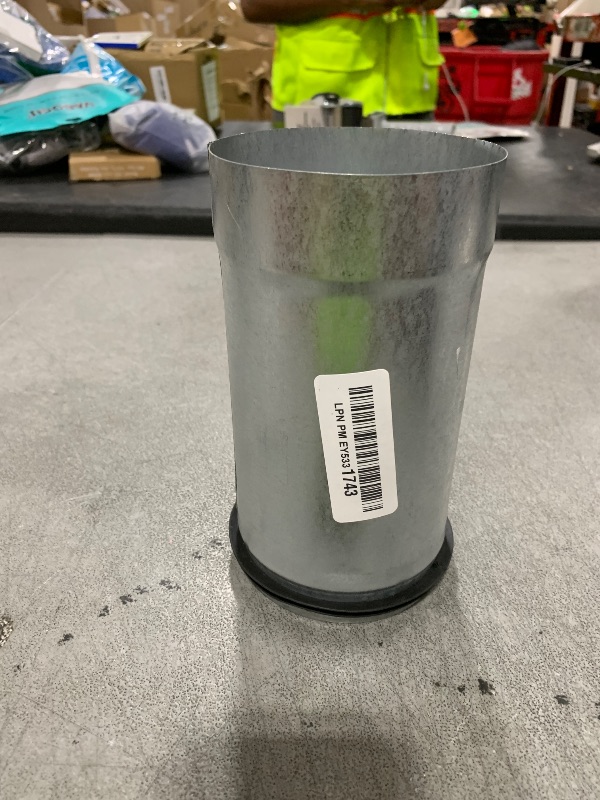 Photo 1 of Repa Market 4" Inch Male to Female Metal Pipe Coupler 6" Inches Long - Round HVAC Ducting Joiner - Seamless Straight Ventilation Channel Connections - Perfect for Retrofit and Extensions