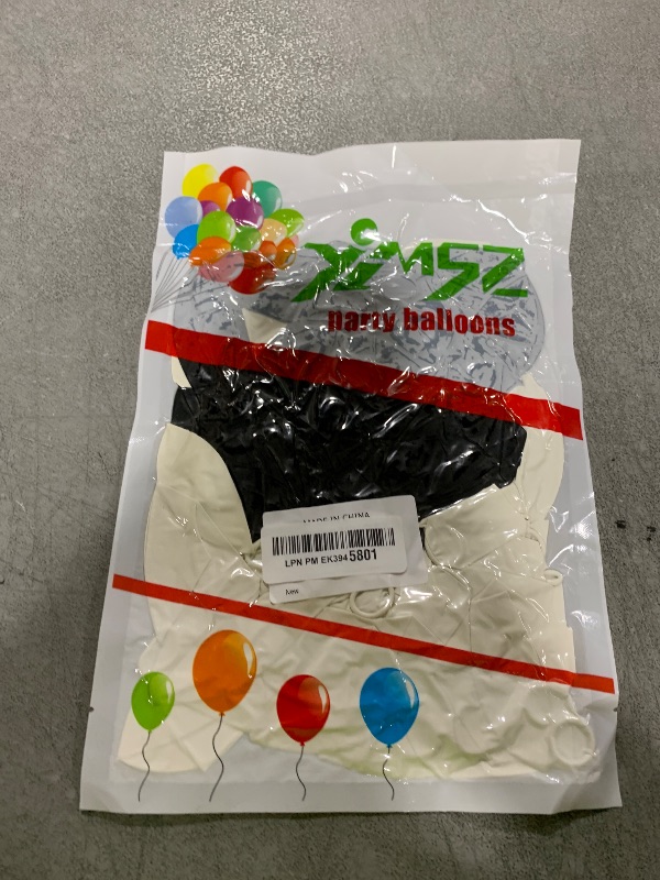 Photo 1 of Black and White Balloons, 67pcs 12 Inch White Black Thickened Latex Balloons for Birthday, Anniversary, Wedding, Graduation Party Decoration…