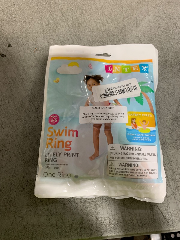 Photo 1 of Intex - Recreation Lively Print Swim Ring, Summer Fun (Pack of 2 Assorted)