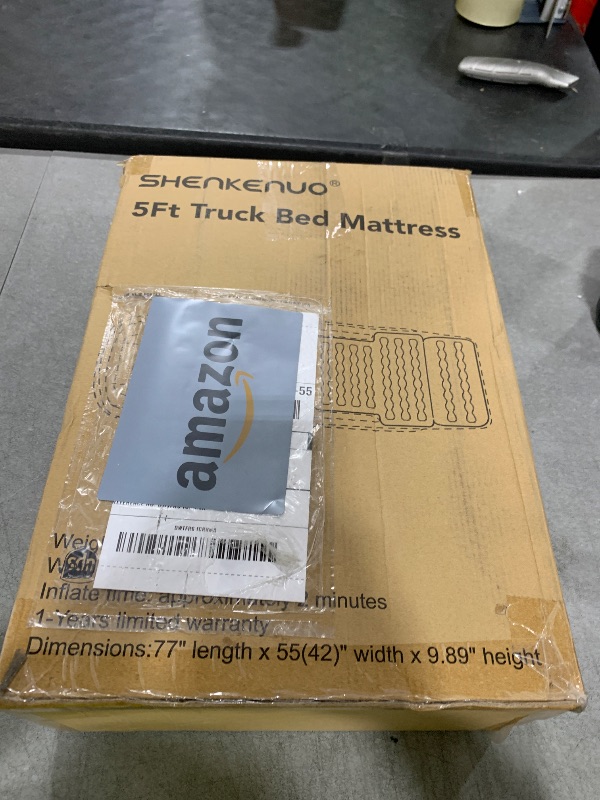 Photo 1 of Inflatable Truck Bed Air Mattress for Tacoma (2001-2024) & Jeep Gladiator JT (2019-2024) | 5ft-5.5ft Camping Mattress with 600lbs Capacity, 300D Oxford Fabric, Anti-Slip Design for Truck Bed Camping