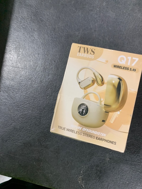 Photo 1 of AI Language Translation Earbuds, Bluetooth 5.4 Headphones 144 Languages & Accents, OWS 3-in-1Touch Screen Real-Time Earphones Fit iOS and Android Ideal for Travel Business Learning (gold&Translation)