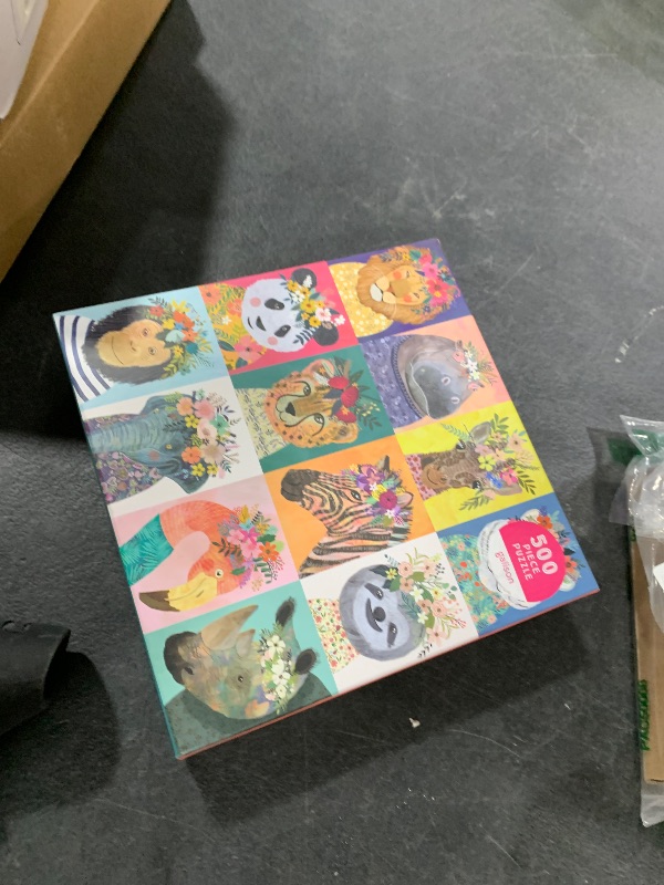 Photo 1 of Galison Wild Spirit 500 Piece Puzzle from Galison - 20" x 20" Beautifully Illustrated Puzzle, Thick & Sturdy Pieces, Fun and Challenging Activity for Adults, Makes a Wonderful Gift!