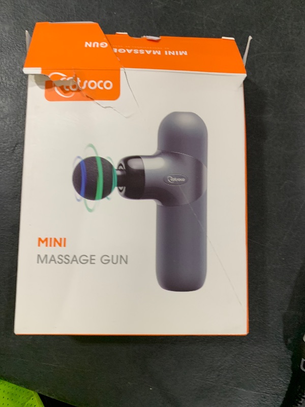 Photo 1 of Mini Massage Gun ,Percussion Deep Tissues Muscle Massager, Silicone Material Removable and Washable, Suitable for People with Hyperhidrosis, with 6 Massage Heads 4 Speeds, best gift for her/him