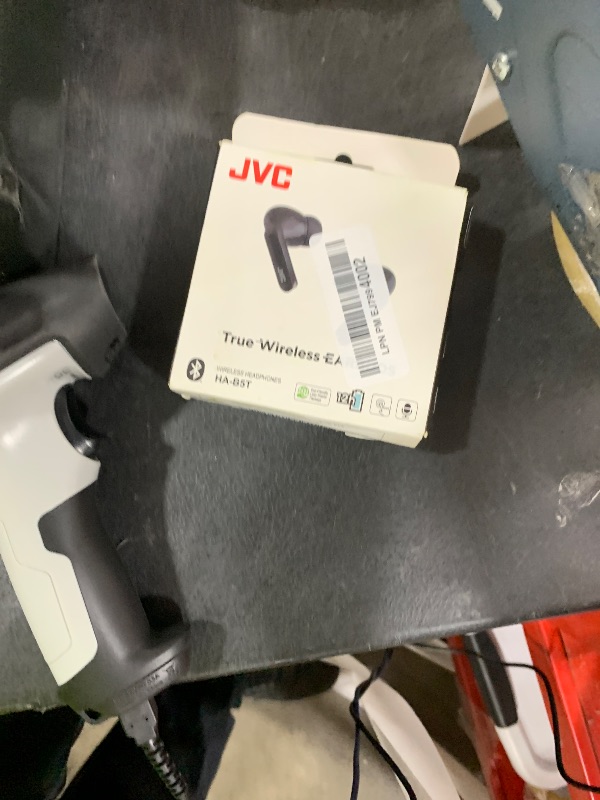 Photo 1 of JVC Ultra Compact True Wireless Earbuds Headphones, Total 12 Hour Battery Life, Sound with 13mm Driver, USB-C Connection - HAB5TB (Black)