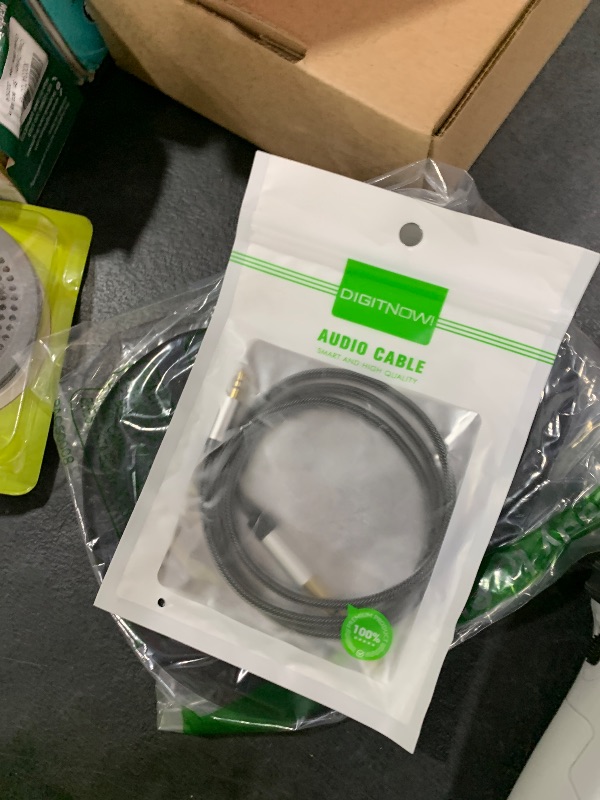 Photo 1 of 6.35mm 1/4" to 3.5mm 1/8" Male TRS Stereo Audio Cable with Alloy Housing and Nylon Braid for Smartphone, PC, Home Theater, Amplifier and Mixing Console, 3.3Ft
