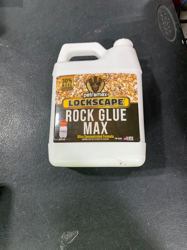 Photo 1 of Petra Max Rock Glue for Landscaping, 32 Ounce - Ground Coverage & Pet Safe Mulch Glue for Rocks - Lockdown Gravel/Pebbles/Stones - Sticky Clear Gravel Binder & Decomposed Granite Stabilizer (50 Sq Ft)