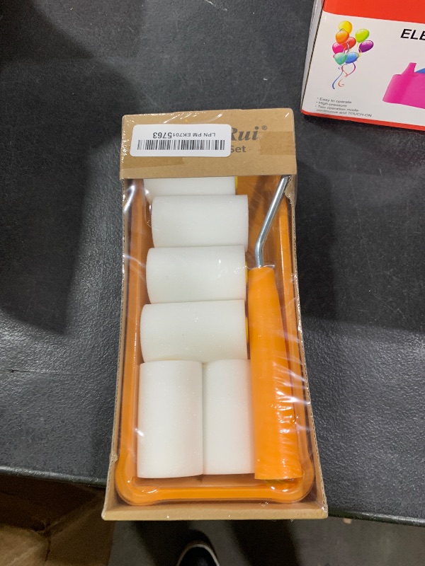 Photo 1 of Mister Rui Foam Paint Roller, 2 Inch Mini Paint Roller Kit 9 Pack, Small Paint Roller with Tray and Liner, Small Paint Rollers 2 Inch, Mini Rollers for Painting Furniture, Stenciling, Art Crafts