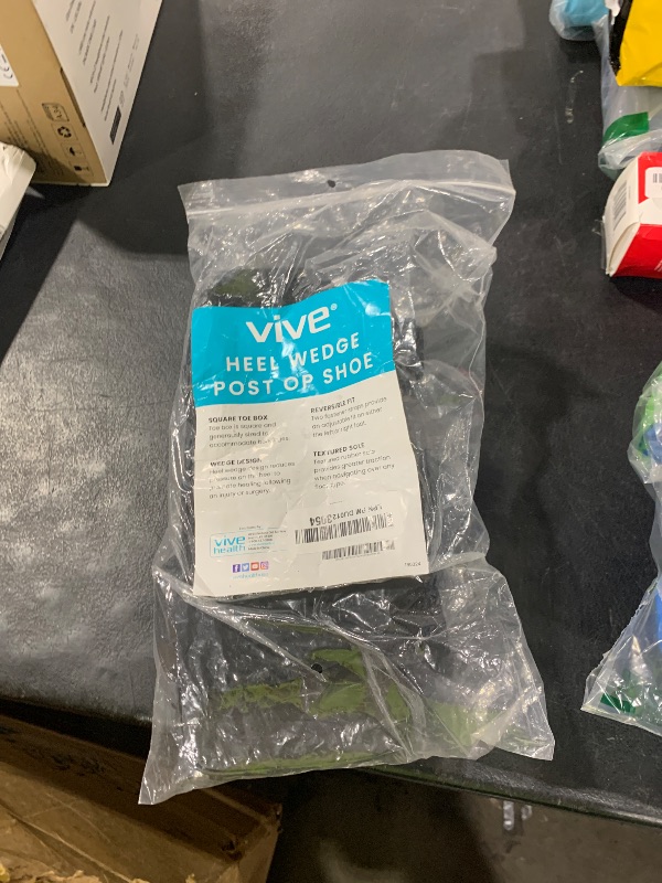 Photo 1 of Vive Wedge Post-Op Shoe - Offloading Boot for Heel or Ankle Pain - Medical Foot Recovery for Bone or Soft Tissue Surgery, Fracture, Plantar Fasciitis, Ulcerations, Feet (Large)