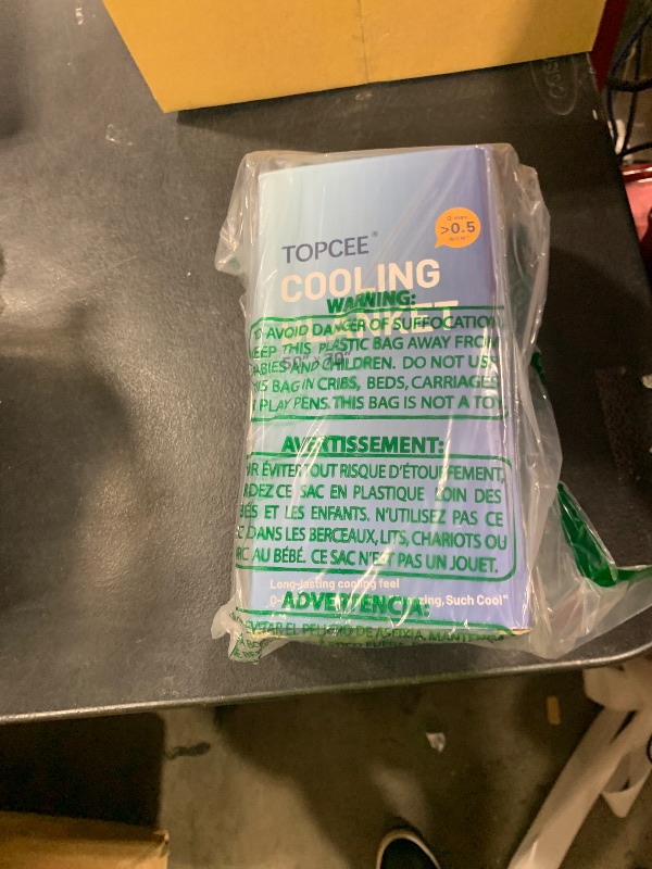 Photo 1 of Topcee Cooling Blanket, Summer Cooling Blankets for Hot Sleepers, Arc-Chill Q-Max>0.5 Cool Fiber, Oeko-TEX 100% Certified, Soft, Breathable, Double-Side Bed Throw,Keep Cool for Adults Kids 50"x70"