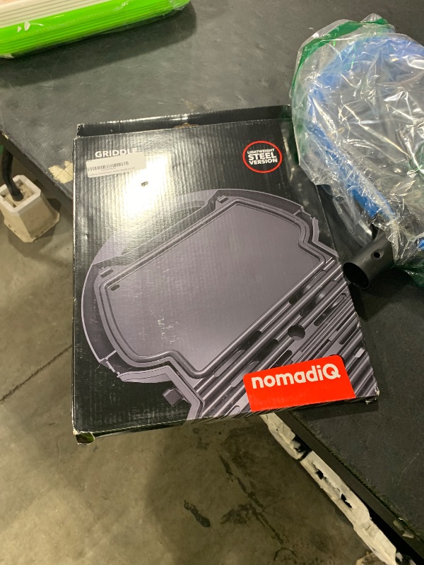 Photo 1 of nomadiQ Gas Griddle - Outdoor Camping Grill Accessory | Indoor/Outdoor Grill Pan
