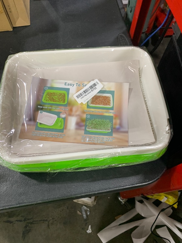 Photo 1 of Legigo 5 Pack Seed Sprouter Trays- Soil-Free Cultivation Germination Tray, BPA Free Micro Greens Growing Trays Seed Sprouting Trays Kit with Germinating Paper for Healthy Wheatgrass, Beans and More