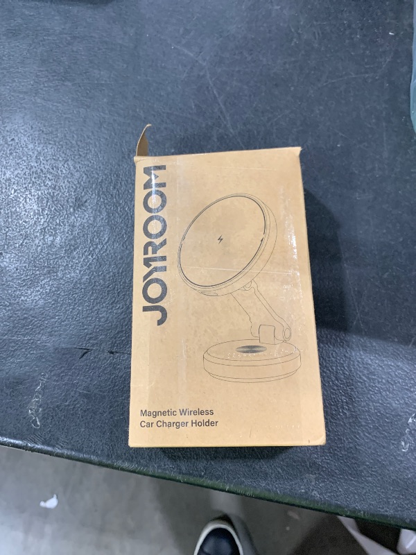Photo 1 of JOYROOM for MagSafe Car Mount Charger with Rotatable Charging Panel, 15W Fast Charging Metal Magnetic Phone Holder, Dashboard Wireless Charger for iPhone Car Mount for iPhone 16/15/14/13/12