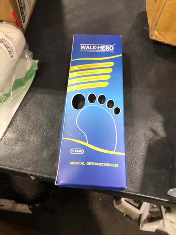 Photo 1 of Plantar Fasciitis Insoles for Men Women - Orthotics Inserts, Shoe Insoles Arch Support Flat Feet Inserts Work Boot Insoles for Standing All Day (Mens 10-10 1/2 | Womens 12-12 1/2)