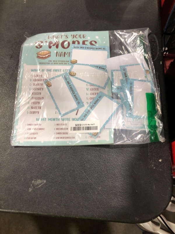 Photo 1 of What's Your S'mores Name Game (1 S'mores Sign and 30 Name Tag Stickers), S'mores Game Party Decoration, Birthday Game for Kids, Family Game-28