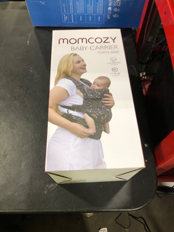 Photo 1 of Momcozy Baby Carrier - Ergonomic, Cozy and Lightweight Carrier for 7-44lbs, Effortless to Put On, Ideal for Hands-Free Parenting, Enhanced Lumbar Support, Purehug for Infant to Toddler, Black