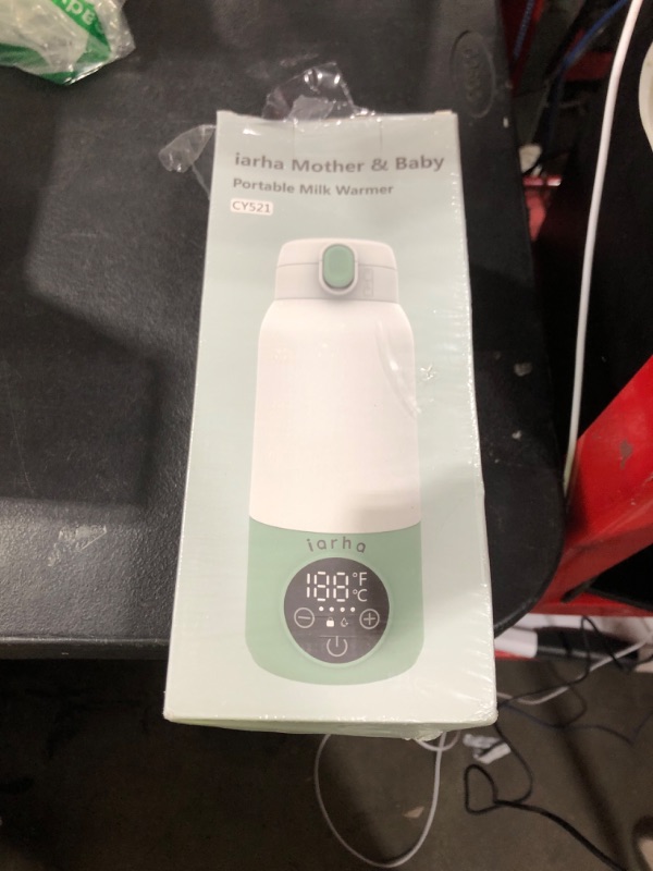 Photo 1 of Portable Baby Bottle Warmer, 17oz Large Capacity Bottle Warmer, Fast Breastmilk Water Warmer On The Go with LCD Display, 98-158°F Temperature Adjustment, for Vehicle, Car, Airplane Journey